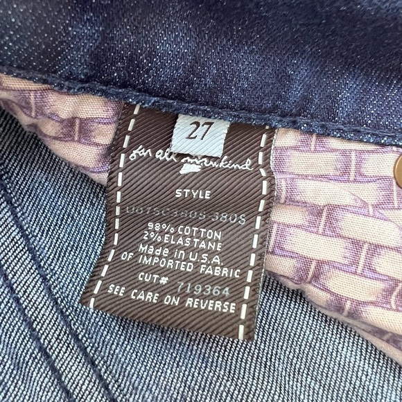 Seven for all mankind beautiful jeans low rise bootcut size 27 - Picture 7 of 12